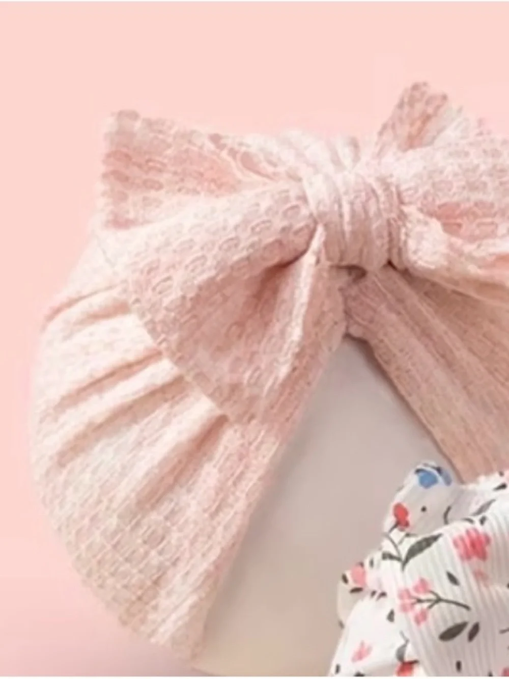 Bundle of Pink Lace and floral Bow Headband for Kids